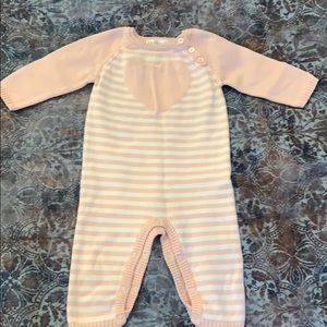 Baby girl Cherokee light pink heart onesie